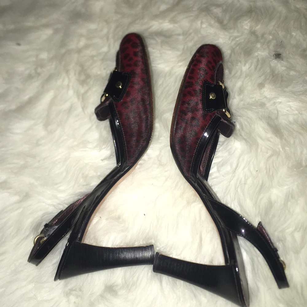 cole haan animal print booties